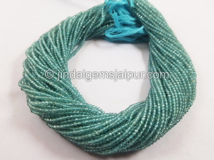 Sky Blue Apatite Micro Cut Round Beads